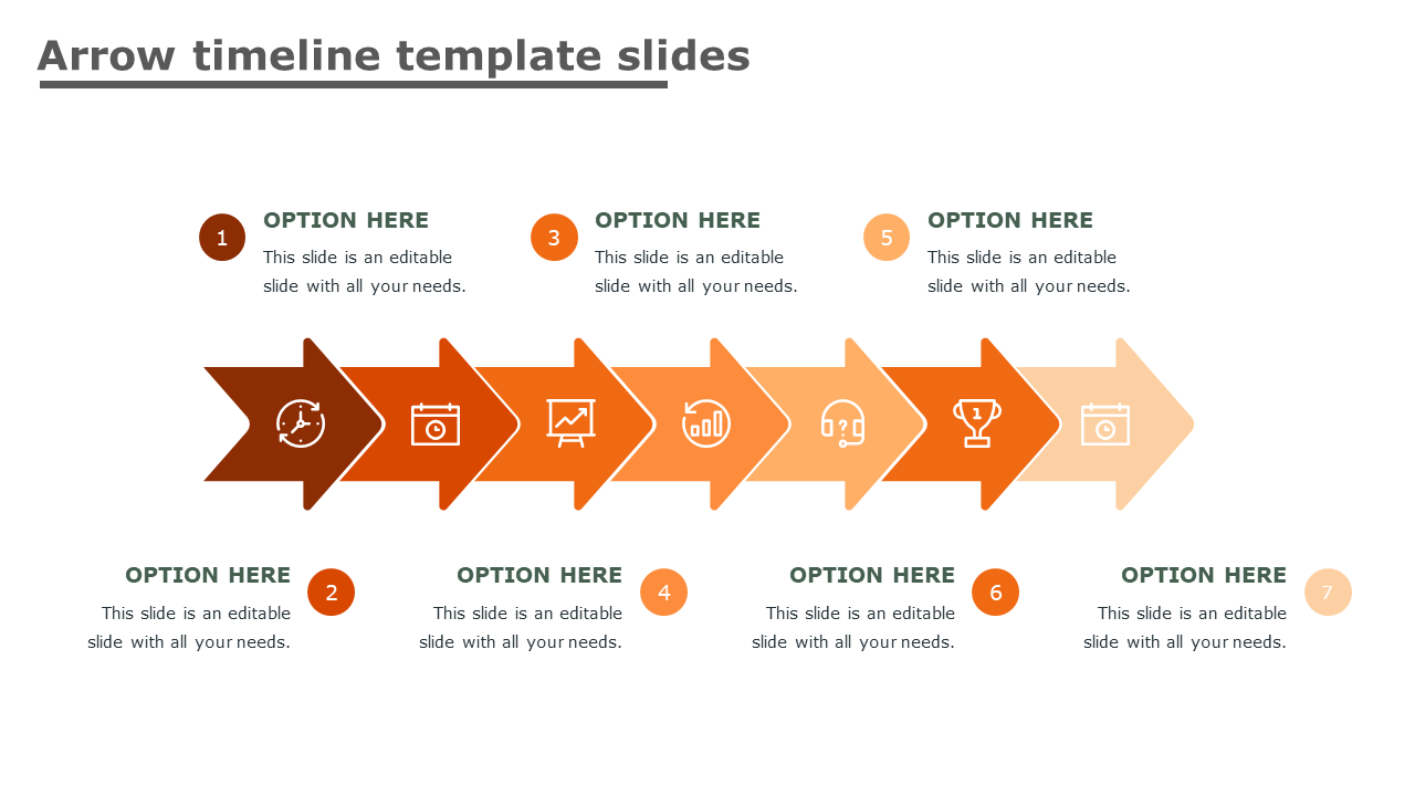Free - Arrow Timeline Template Slides PowerPoint Presentation